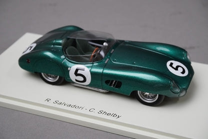 1:43 SPARK 43LM59 Aston Martin DBR 1 #5 Winner Le Mans 1959R.Salvadori C.Shelby model car