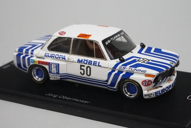 1:43 SPARK SG039 BMW 2002 Hockenheim Winner 1974 #50 J. Obermoser model car