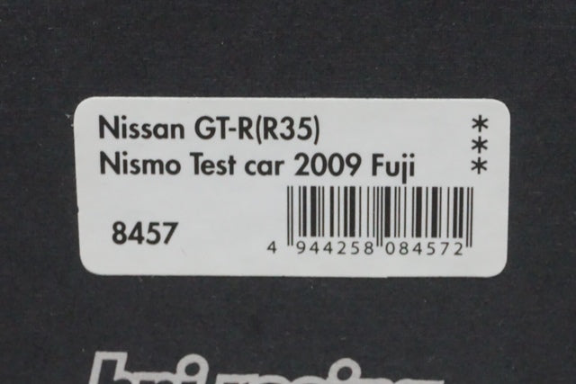 1:43 HPI 8457 Nissan GT-R R35 NISMO Test Car Fuji 2009