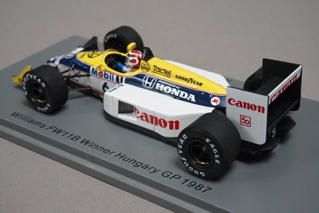 1:43 SPARK S7483 Williams FW11B Hungarian GP Win N.Pique 1987 #6