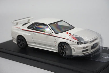 1:43 KYOSHO K03383W NISMO R34 GT-R S Tune White Pearl