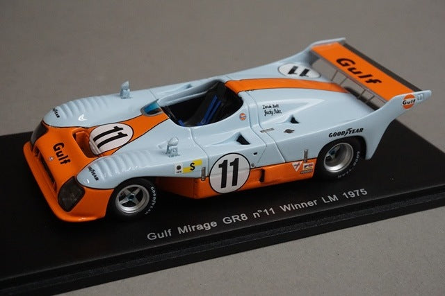 1:43 Spark 43LM75 Gulf Mirage GR8 Le Mans Winner 1975 #11 model car