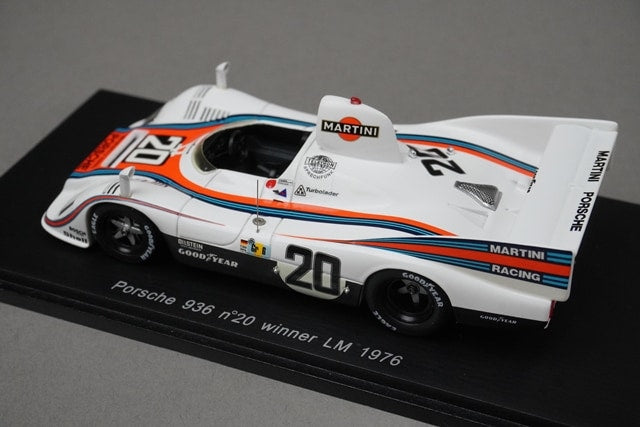 1:43 SPARK 43LM76 Porsche 936 Le Mans 1976 #20 Martini model car
