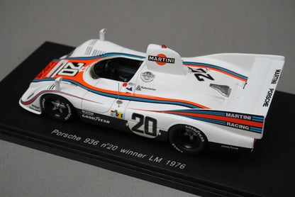 1:43 SPARK 43LM76 Porsche 936 Le Mans 1976 #20 Martini model car