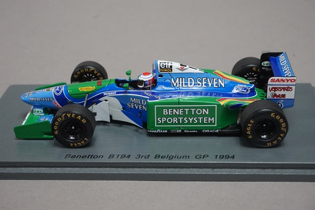 1:43 SPARK S4483 Benetton B194 3rd Belgium GP 1994 #6 J.Verstappen Mild Seven