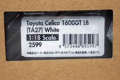 1:18 ignition model IG2599 Toyota Celica 1600GT LB (TA27) White