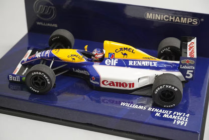 1:43 MINICHAMPS 400910005 Williams Renault FW14 N.Mansell Japan GP 1991 #5