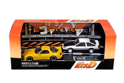 MD64210 MODELER'S 1:64 Initial D Set Vol.10 Keisuke Takahashi RX-7 (FD3S) & Wataru Akiyama Levin (AE86)