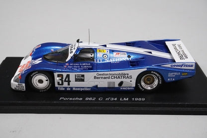 1:43 SPARK S1963 Porsche 962C Le Mans 1989 #34 model car