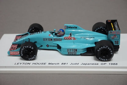 1:43 SPARK ROMU008 LEYTON HOUSE March 881 judd Japan GP 1988 #16 I.Capelli