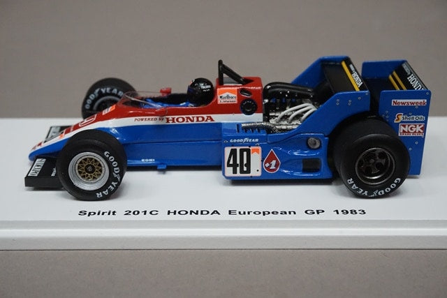 1:43 SPARK ROMU031 Spirit 201C Honda European GP 1983 S.Johansson Spirit Honda Last Race