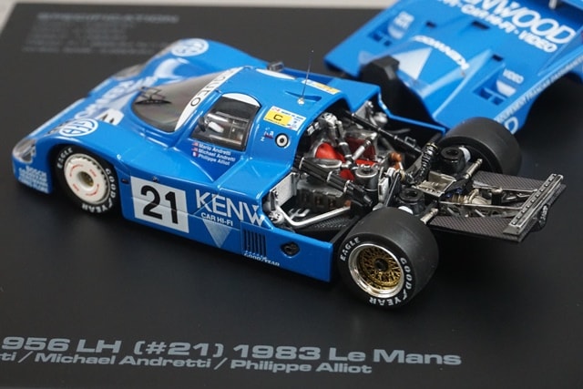 1:43 HPI 941 Porsche 956 LH Le Mans 1983 #21 Mario Andretti Michael Andretti Phillippe Alliot