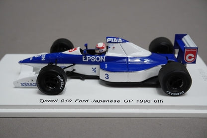 1:43 SPARK ROMU014 Tyrrell 019 Japan GP 6th 1990 #3 Satoru Nakajima