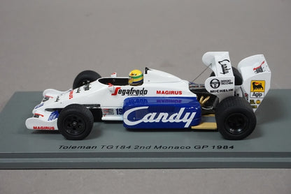 1:43 SPARK S2778 Toleman TG 184 Monaco GP 1984 #19 A.Senna