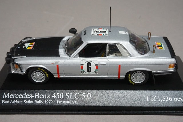 1:43 MINICHAMPS 430793906 Mercedes 4560 SLC 5.0 Safari West Africa 1979 #6 Preston/Lyall