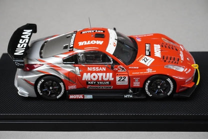 1:43 EBBRO 43722 XANAVI NISMO Z Super GT 2005 Malaysia #1 Silver / Red model car