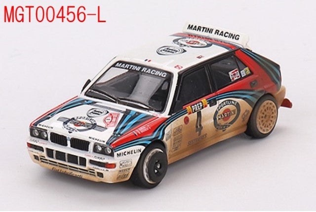 MGTS0002 TSM MINI-GT 1:64 Lancia Delta HF Integrale Evoluzione Monte Carlo Rally 1992 LHD 4Set