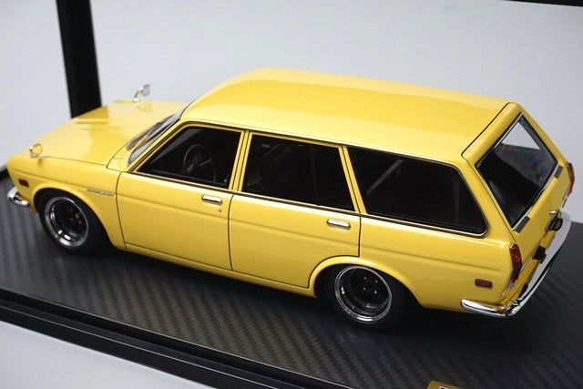 1:18 ignition model IG2222 Early Type Datsun Bluebird 510 Wagon Yellow