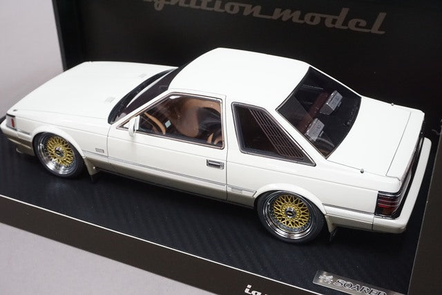 1:18 ignition model IG0372 Toyota Soarer 3.0 GT Limited GZ10 White / Gold Two Tone BBS RS Type Wheel