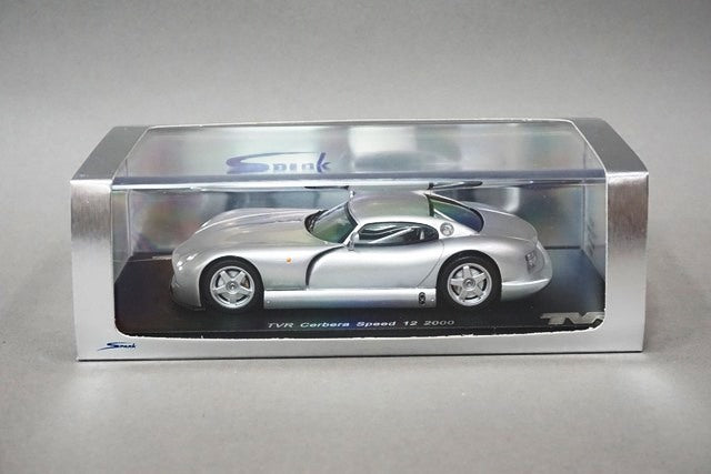 1:43 SPARK S0235 TVR Cerbera Speed 12 2000 Silver model car