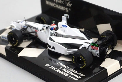 1:43 MINICHAMPS 430970028 Tyrrell 025 Ford 1997 San Marino GP #18 J.Verstappen