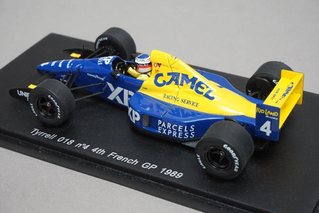 1:43 SPARK S1640 Tyrrell 018 French GP 1989 #4 J.Alesi