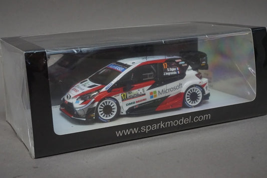 1:43 SPARK S6572 Toyota Yaris WRC #17 Winner Rally Monza 2020 Driver's Champion Sebastien Ogier