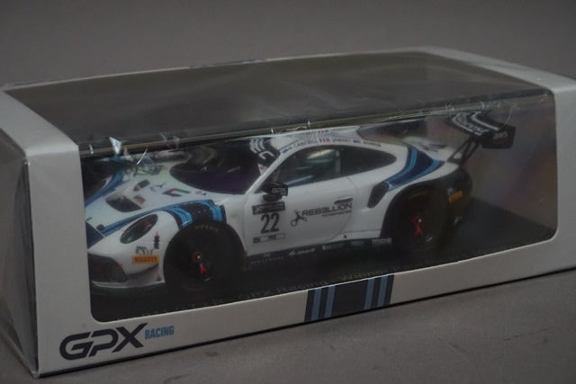 1:43 SPARK SP372 Porsche 911 GT3 R #22 GPX Racing Winner Paul Ricard 1000km 2021 M.Campbell E.Bamber M.Jaminet