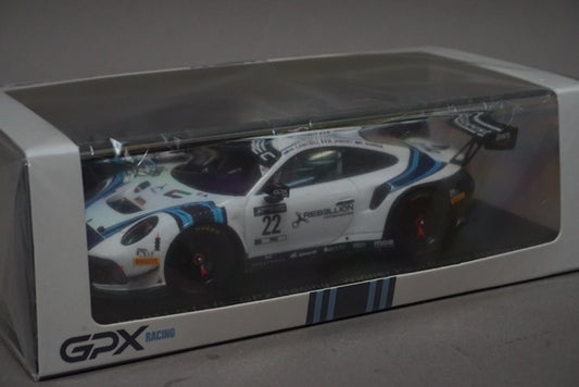 1:43 SPARK SP372 Porsche 911 GT3 R #22 GPX Racing Winner Paul Ricard 1000km 2021 M.Campbell E.Bamber M.Jaminet