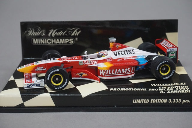 1:43 MINICHAMPS 430990095 Williams F1 1st Promotional Showcar 1999 Veltins #5