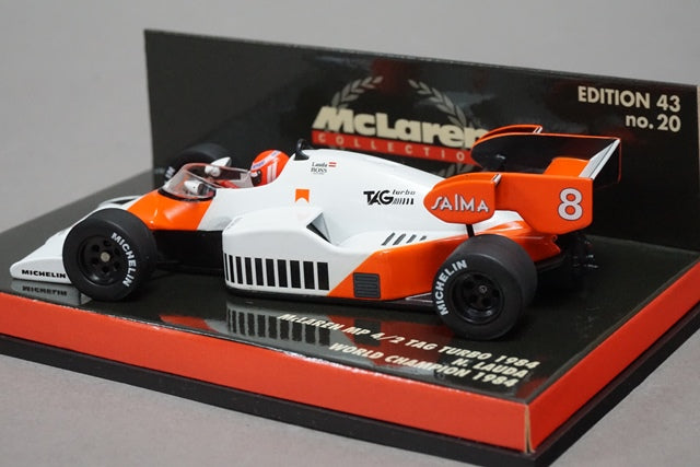 1:43 MINICHAMPS 530844308 McLaren MP4/2 World Champion N.Lauda 1984 #8