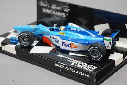 1:43 MINICHAMPS 430980095 Benetton Playlife 1998 Launch Version G.fisichella #5