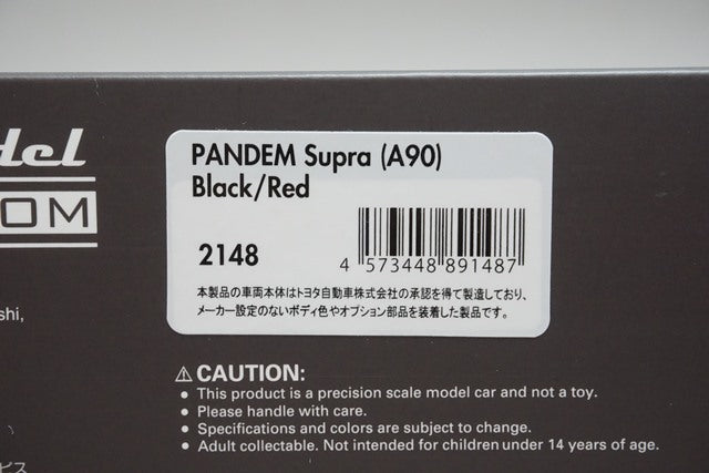 1:43 ignition model IG2148 WEB Limited PANDEM Supra A90 ADVAN Black / Red