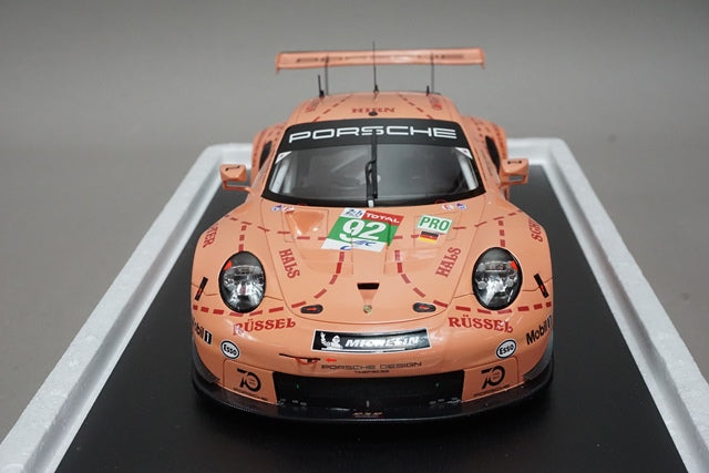 1:18 SPARK 18S393 Porsche 911 RSR LMGTE 24h LM 2018 Winner #92