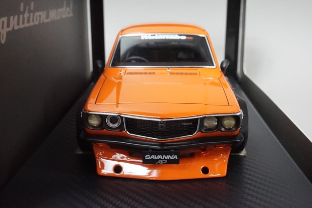 1:18 Ignition Model IG1143 Mazda Savanna (S124A) Semi-Works Orange