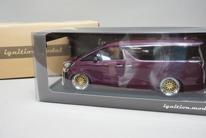 1:18 ignition model IG1674 Toyota Vellfire 30 ZG Purple Metallic