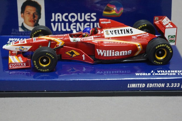 1:43 MINICHAMPS 430980091 Williams F1 World Champion 1997 J.Villeneuve #1