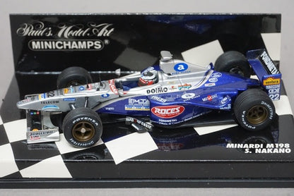 1:43 MINICHAMPS 430980022 Minardi M198 Shinji Nakano #22