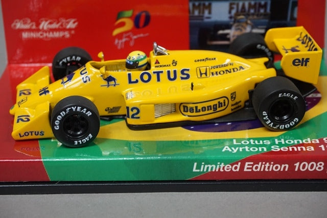 1:43 MINICHAMPS 413870012 Lotus Honda 99T 1987 A.Senna #12