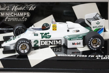 1:43 MINICHAMPS 430830002 Williams Ford FW08C 1983 J.Laffite #2