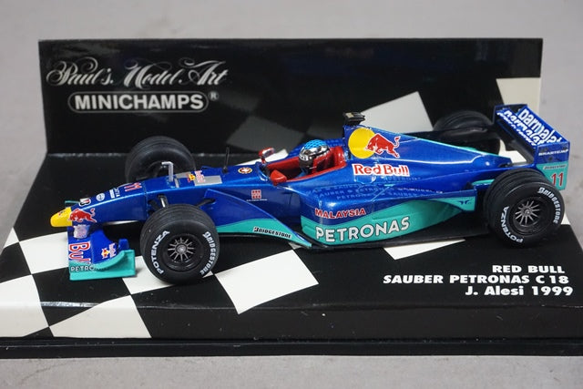 1:43 MINICHAMPS 430990011 Red Bull Sauber Petronas C18 1999 #11 J.Alesi