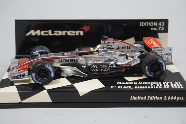 1:43 MINICHAMPS 530064314 McLaren Mercedes MP4-21 2006 P.de la Rosa #4