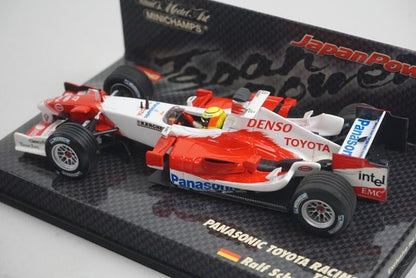 1:43 MINICHAMPS 403050117 KYOSHO Panasonic Toyota Racing TF105 R. Schumacher #17 model car