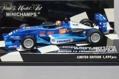 1:43 MINICHAMPS 400030333 Dallara Mugen Honda F303 2003 N.A.Piquet #33