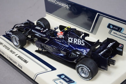 1:43 MINICHAMPS 400080308 AT&T Williams Toyota FW30 Barcelona Test 2008 Kazuki Nakajima #8