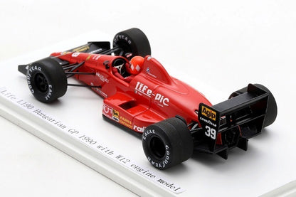 ROMU047 Spark 1:43 Life L190 W12 Hungarian Hungarian GP PQ Pre-Qualifying 1990 B. Giacomelli W12 Display Engine Wide Case