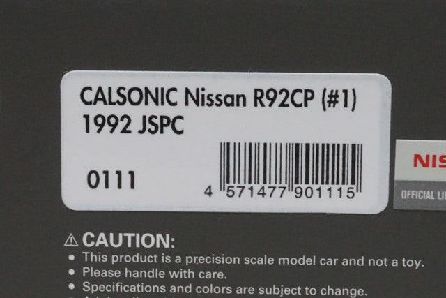 1:43 ignition model IG0111 Nissan Calsonic R92CP 1992 JSPC #1