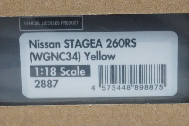 1:18 ignition model IG2887 Nissan Stagea 260RS (WGNC34) Yellow