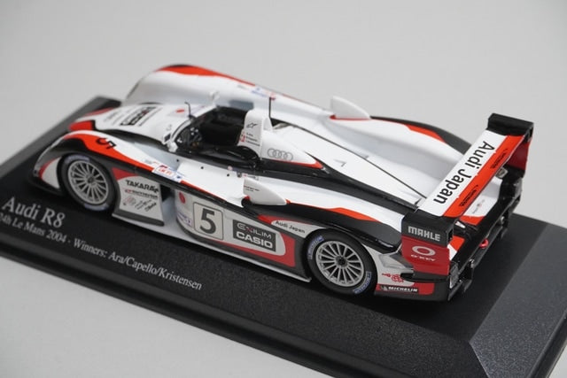 1:43 MINICHAMPS 400041305 Audi R8 24H LM 2004 #5 model car