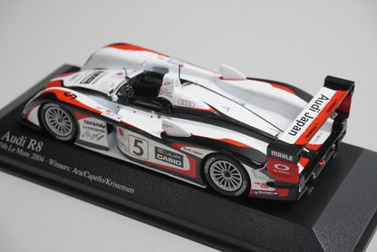 1:43 MINICHAMPS 400041305 Audi R8 24H LM 2004 #5 model car